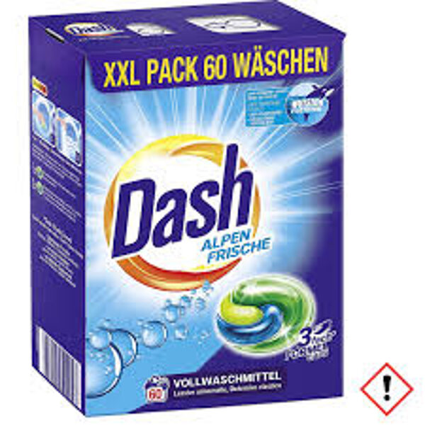 Dash Akpen Frische kapsulas veļas mazgāšanai 60 gab.